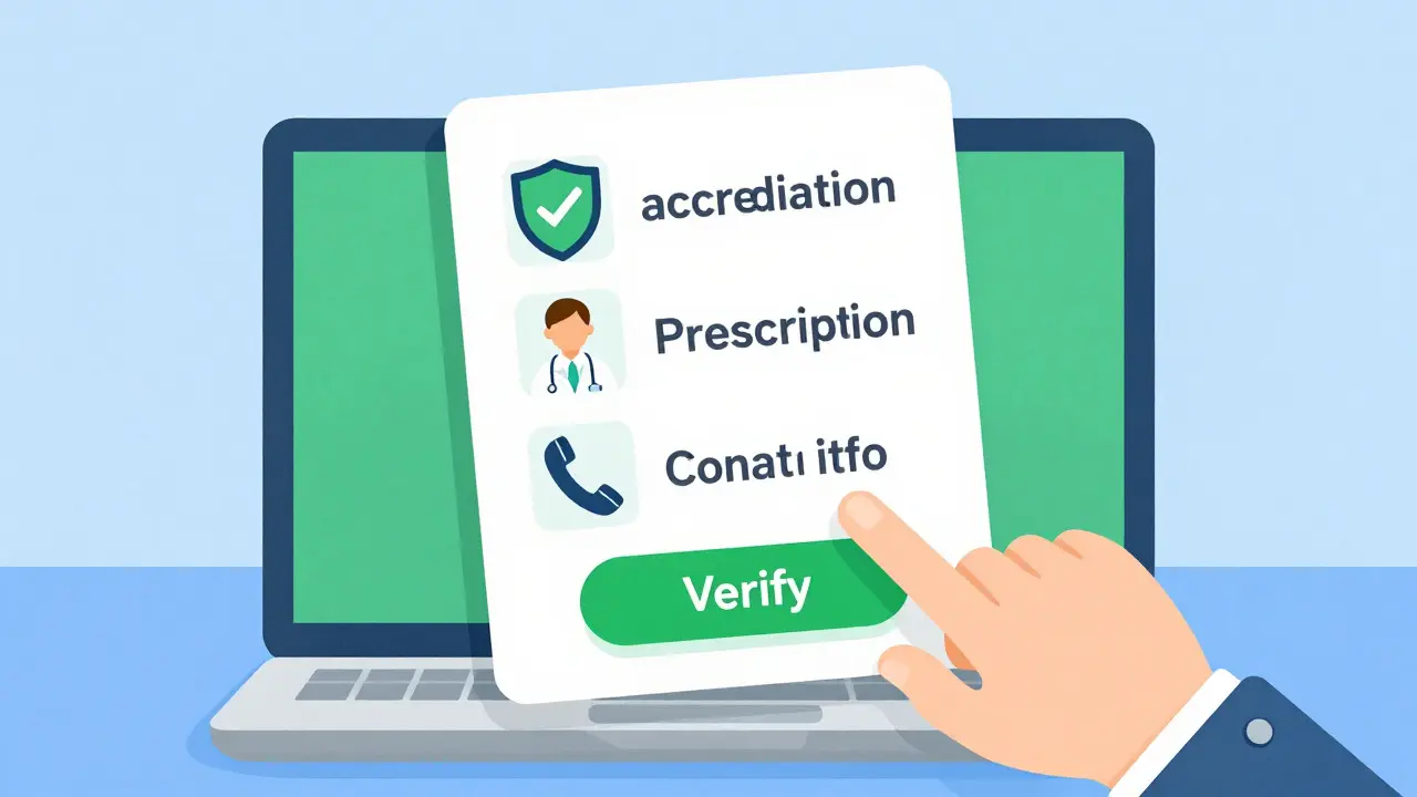 Digital safety checklist for verifying online pharmacy legitimacy